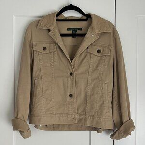Lauren Ralph Lauren Tan Jean Jacket